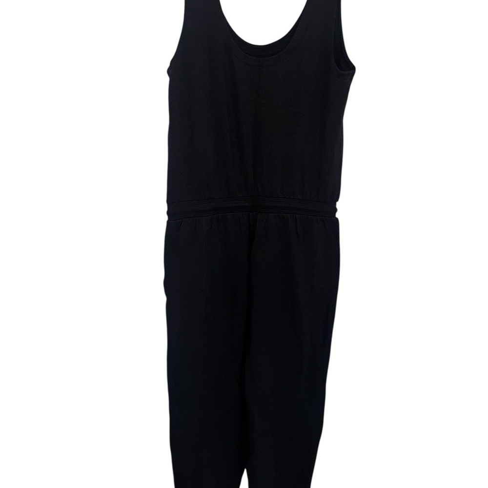 Athleta Black Sleeveless Drawstring Waist Jumpsuit NWT - Picture 4 of 8